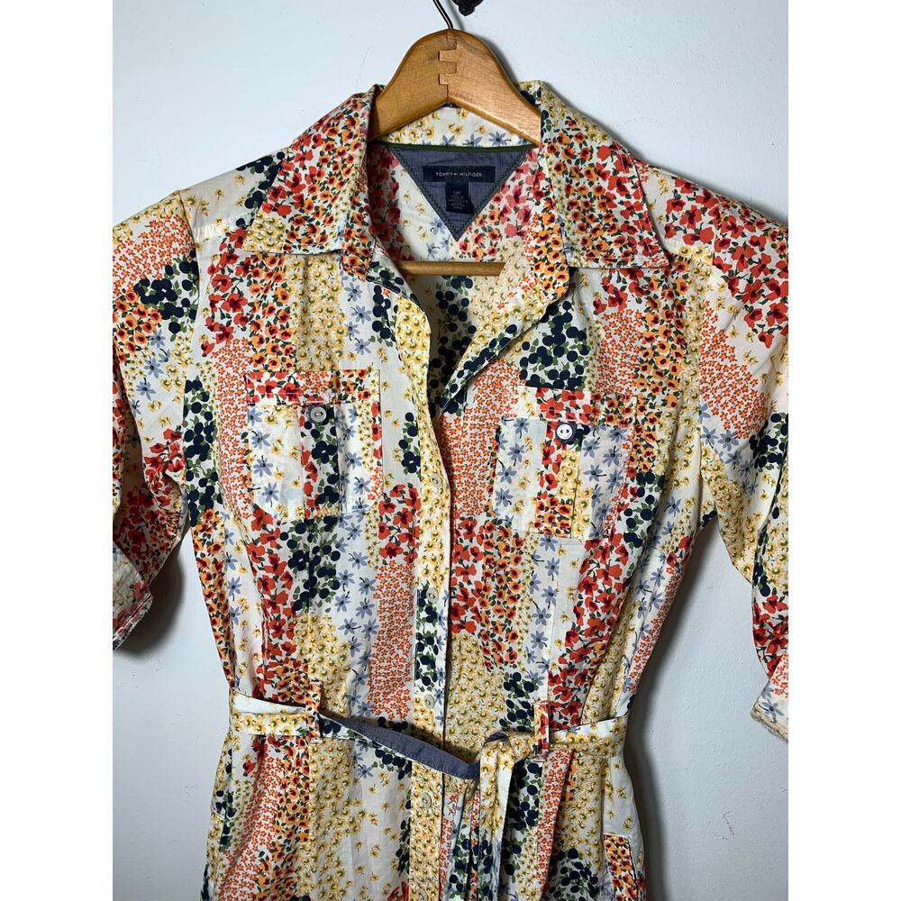 Womens Tommy Hilfiger Floral Cotton Shirtdress Size S EUC! - Picture 4 of 6